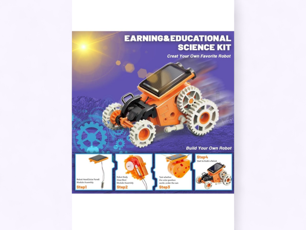 7-in-1 Solar Robot DIY Kit | STEM Educational Toy for Kids (8+ Years)