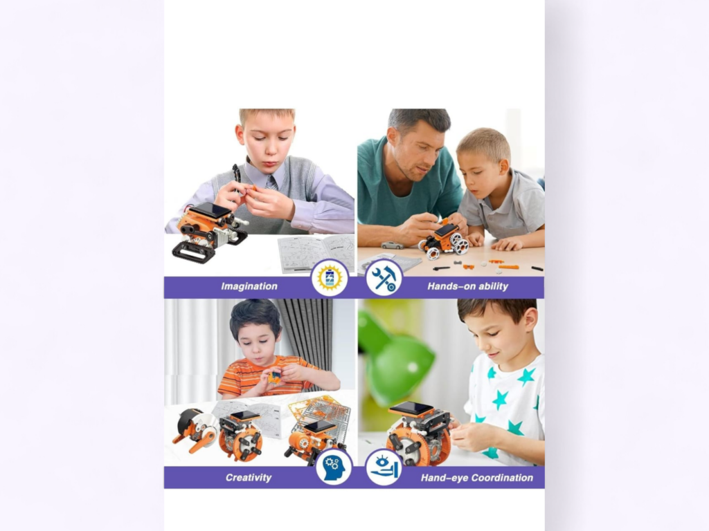 7-in-1 Solar Robot DIY Kit | STEM Educational Toy for Kids (8+ Years)