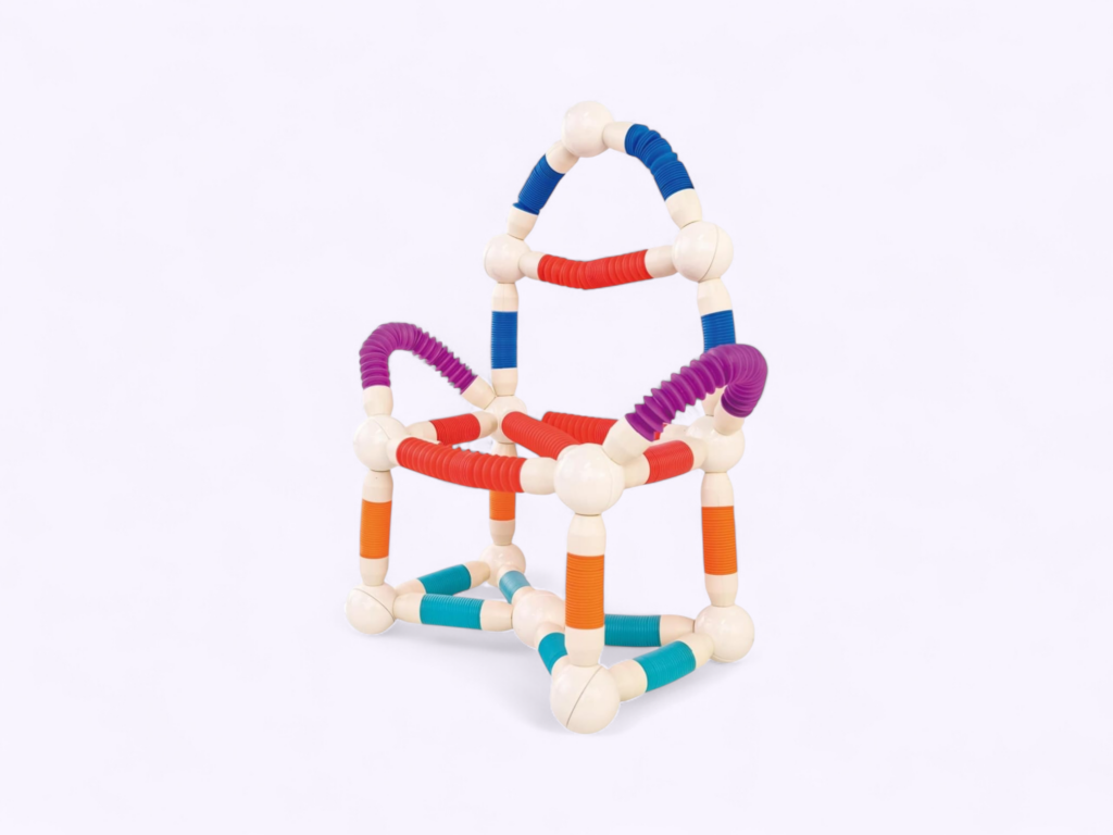 Flexible Magnetic Tube Block Set (26 Pcs) | Creative STEM Building Toy for Kids