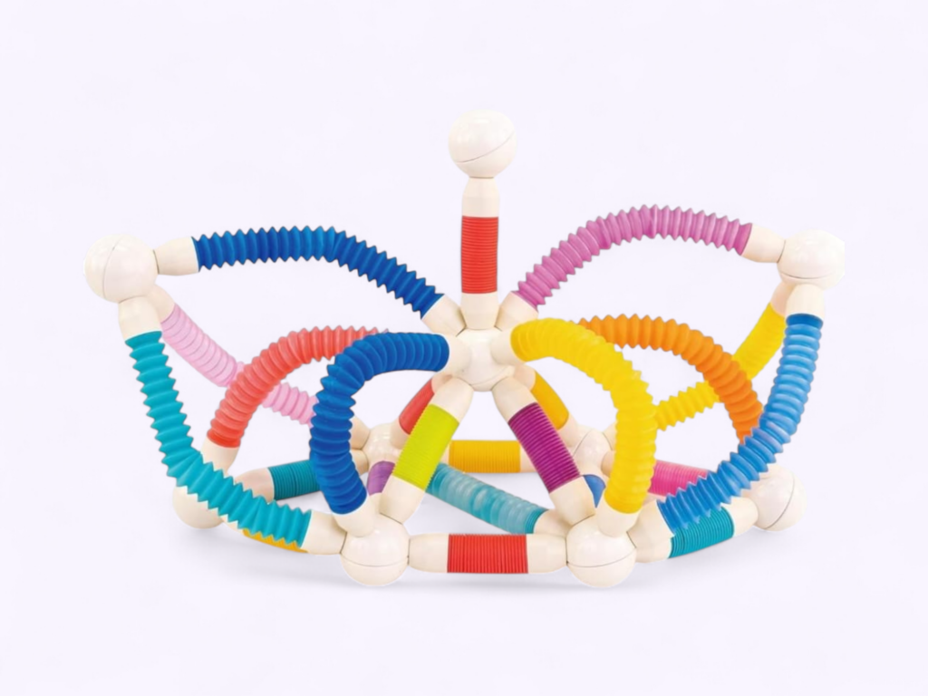 Flexible Magnetic Tube Block Set (26 Pcs) | Creative STEM Building Toy for Kids