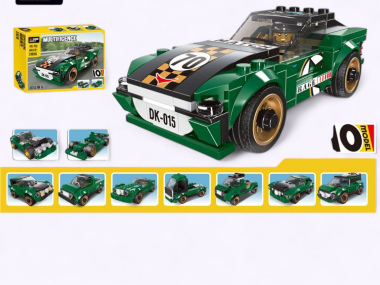 10-in-1 Car Racing Blocks Set