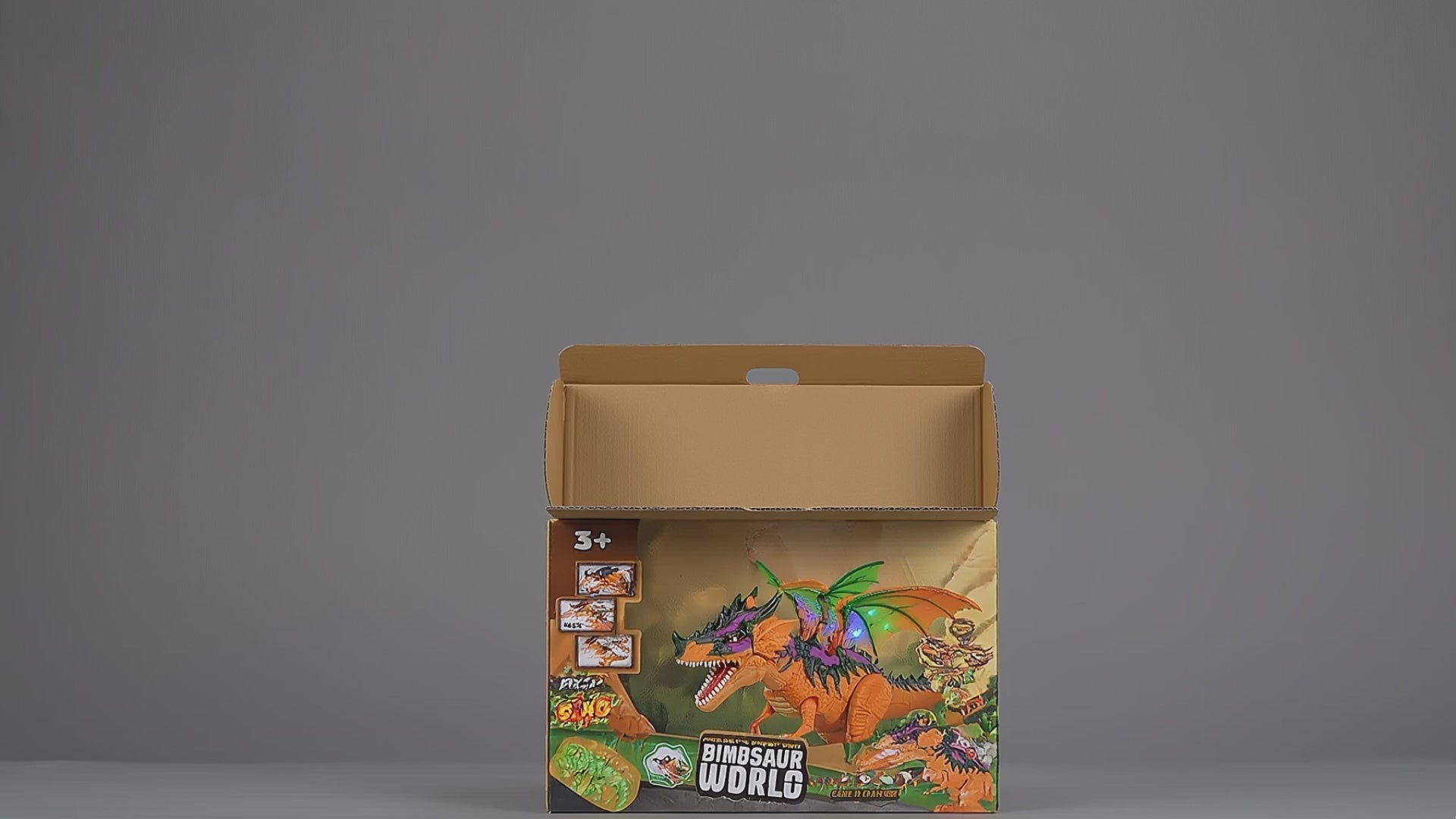 R/C Walking Dinosaur Toy with Smoke, Sound & LED Lights (Interactive Smart Toy for Kids 5–12 Years)